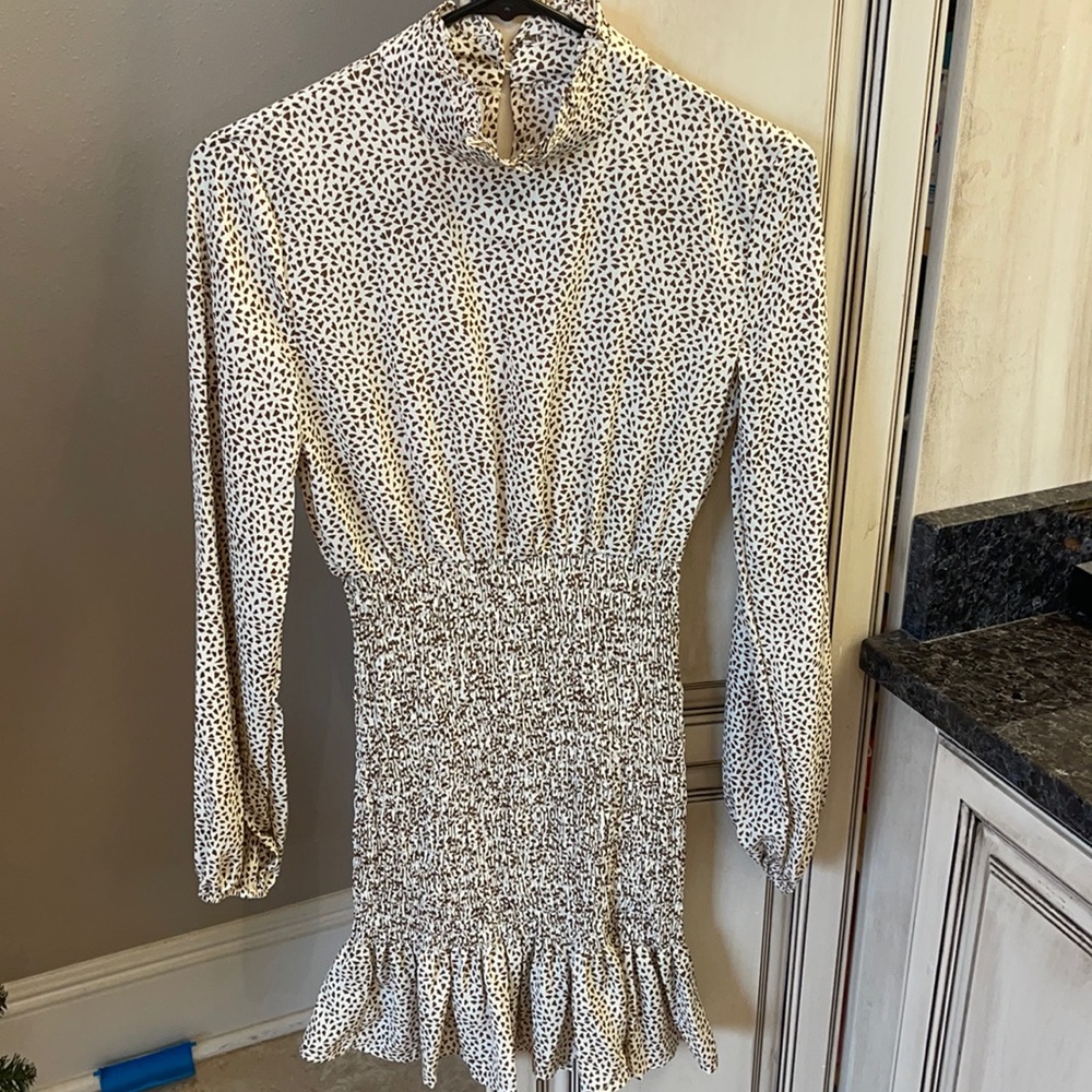 Shein Long Sleeve High Neck Dress